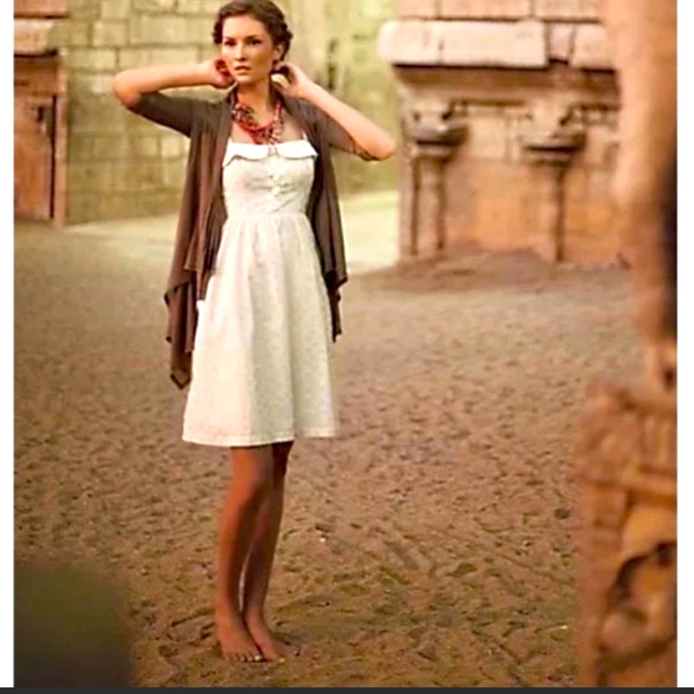 Anthropologie Maeve In A Twinkling Gold Dress 2